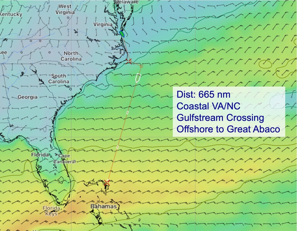 Hands-On Offshore Route Planning – Norfolk, VA to Bahamas
